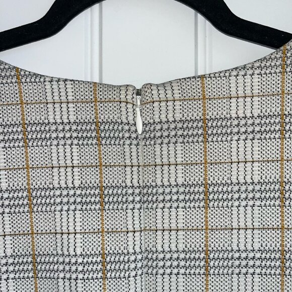 Express Plaid V-Neck Form Fitting Business Casual Dress Plus Size XL - Picture 4 of 6